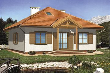  Projekt domu Milena (KRH1015) - projekt domu parterowego z poddaszem - Zdjęcie 2