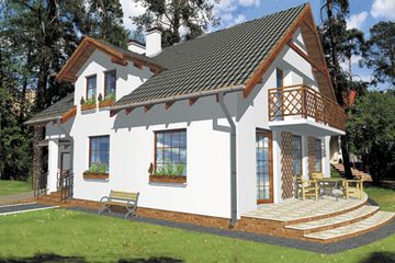  Projekt domu Garda (KRH1016) - projekt domu parterowego z poddaszem - Zdjęcie 2