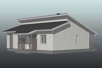  Projekt domu 96-1 (LOA1002) - projekt domu parterowego - Zdjęcie 2