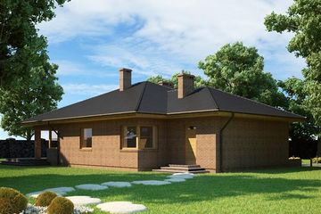  Projekt domu DZD1 (KRO1000) - projekt domu parterowego - Zdjęcie 2