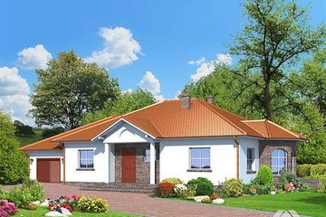  Projekt domu Zadębie lg-06 (KRP1057) - projekt domu parterowego - Zdjęcie 1