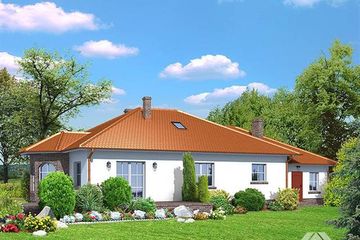  Projekt domu Zadębie lg-06 (KRP1057) - projekt domu parterowego - Zdjęcie 2