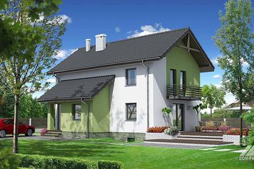  Projekt domu Miastko (KRP1092) - projekt domu parterowego z poddaszem - Zdjęcie 1