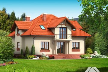  Projekt domu gruszów p (KRP1133) - projekt domu parterowego z poddaszem - Zdjęcie 2