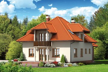  Projekt domu BOROWO (KRP1149) - projekt domu parterowego z poddaszem - Zdjęcie 2