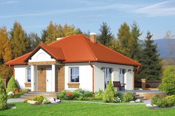  Projekt domu Dąbki (KRP1150) - projekt domu parterowego - Zdjęcie 1