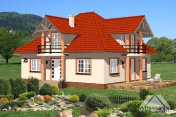  Projekt domu BONIEWO (KRP1174) - projekt domu parterowego z poddaszem - Zdjęcie 1