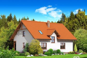  Projekt domu Bolków (KRP1196) - projekt domu parterowego z poddaszem - Zdjęcie 2