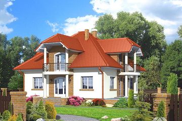  Projekt domu Borków 2 (KRP1205) - projekt domu parterowego z poddaszem - Zdjęcie 1