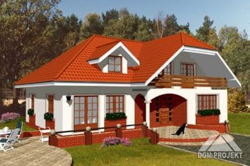  Projekt domu STASZÓW (KRP1216) - projekt domu parterowego z poddaszem - Zdjęcie 1