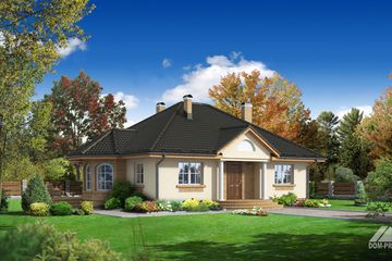  Projekt domu Zadębie średnie (KRP1228) - projekt domu parterowego - Zdjęcie 1