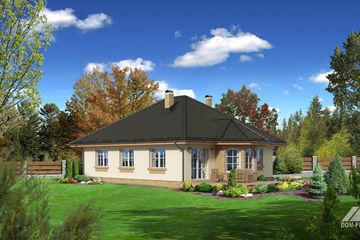  Projekt domu Zadębie średnie (KRP1228) - projekt domu parterowego - Zdjęcie 2