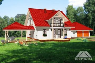 Projekt domu OLSZYNKA (KRP1271) - projekt domu parterowego z poddaszem - Zdjęcie 1