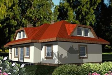  Projekt domu BIA (SLB1023) - projekt domu parterowego z poddaszem - Zdjęcie 2