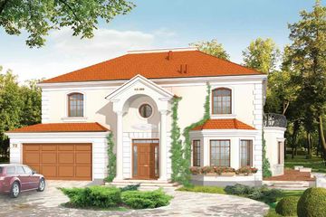  Projekt domu Orzeł (WAH1070) - projekt domu z pełnym piętrem - Zdjęcie 1