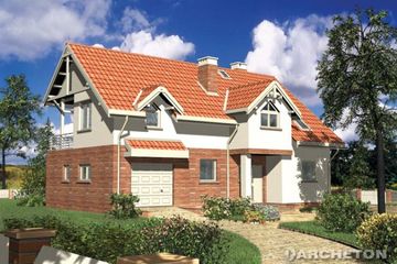  Projekt domu ARON (KRD1345) - projekt domu parterowego z poddaszem - Zdjęcie 2