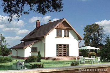  Projekt domu Gawrosz (KRD1347) - projekt domu parterowego z poddaszem - Zdjęcie 2