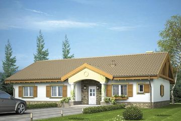  Projekt domu Bogna bez garażu (WRX1052) - projekt domu parterowego - Zdjęcie 1