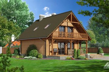  Projekt domu ŚWIDNICA DW (KRP1284) - projekt domu parterowego z poddaszem - Zdjęcie 2
