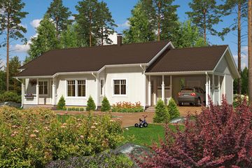  Projekt domu 111-11 G (LOA1022) - projekt domu parterowego - Zdjęcie 1