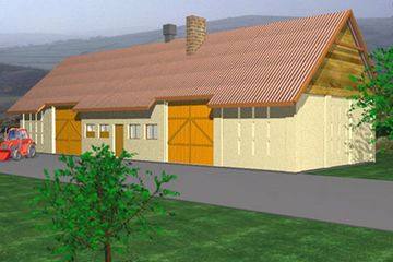  Projekt budynku inwentarskiego BR-045 (KRG1105) - projekt budynku parterowego - Zdjęcie 1