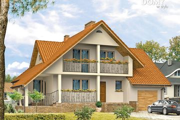  Projekt domu Grab 2 (BSA1128) - projekt domu parterowego z poddaszem - Zdjęcie 1