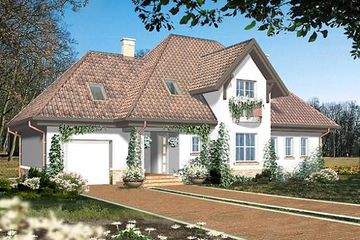  Projekt domu ERYDAN I (WRH1093) - projekt domu parterowego z poddaszem - Zdjęcie 1