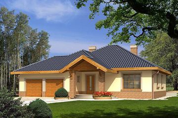  Projekt domu Luna II (WRH1128) - projekt domu parterowego - Zdjęcie 1