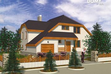  Projekt domu Topola dr-S (BSA1136) - projekt domu parterowego z poddaszem - Zdjęcie 1