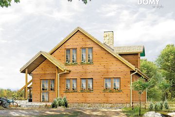  Projekt domu Sosna dr-S (BSA1105) - projekt domu parterowego z poddaszem - Zdjęcie 2