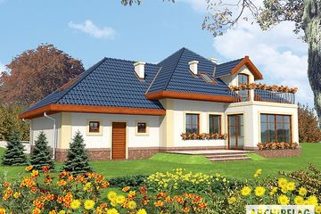  Projekt domu Dana G2 (WRC1720) - projekt domu parterowego z poddaszem - Zdjęcie 2