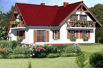  Projekt domu B 17 (KRA1137) - projekt domu parterowego z poddaszem - Zdjęcie 2