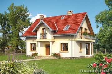  Projekt domu Klara Lux - duplikat (KRD2103) - projekt domu parterowego z poddaszem - Zdjęcie 1