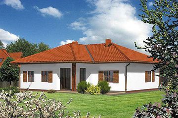  Projekt domu B 61 (KRA1140) - projekt domu parterowego - Zdjęcie 1