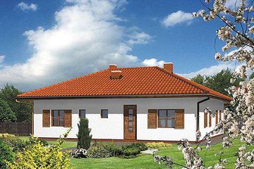  Projekt domu B 61 (KRA1140) - projekt domu parterowego - Zdjęcie 2