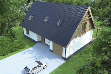  Projekt domu MAGDA (WOI1001) - projekt domu parterowego z poddaszem - Zdjęcie 2