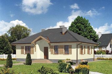  Projekt domu BM 40 (KRA1158) - projekt domu parterowego - Zdjęcie 1