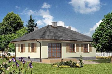  Projekt domu BM 40 (KRA1158) - projekt domu parterowego - Zdjęcie 2