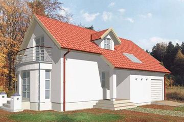  Projekt domu ATLAS (KSA1005) - projekt domu parterowego z poddaszem - Zdjęcie 1