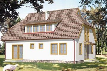  Projekt domu BARTEK (KSA1007) - projekt domu parterowego z poddaszem - Zdjęcie 2