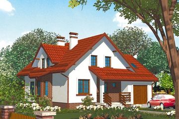  Projekt domu AP 33 (LUA1032) - projekt domu parterowego z poddaszem - Zdjęcie 1