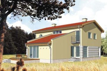  Projekt domu ETNA (KSA1014) - projekt domu parterowego z poddaszem - Zdjęcie 2