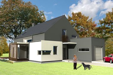  Projekt domu House 06 (WRG1031) - projekt domu parterowego z poddaszem - Zdjęcie 1