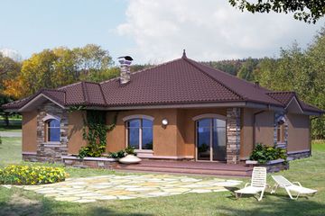  Projekt domu Dominik (WRX1054) - projekt domu parterowego - Zdjęcie 2
