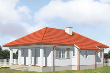  Projekt domu KORMORAN (KSA1028) - projekt domu parterowego - Zdjęcie 1