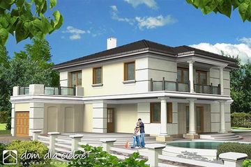  Projekt domu AKACJA II bliźniak D z podwójnym gar. segm. (WRD1467) - projekt domu parterowego z poddaszem - Zdjęcie 1