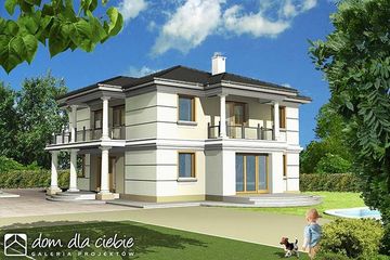  Projekt domu AKACJA II bliźniak D z podwójnym gar. segm. (WRD1467) - projekt domu parterowego z poddaszem - Zdjęcie 2