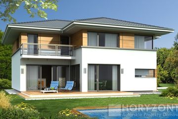  Projekt domu ALEKSANDRA Modern B (WRD1598) - projekt domu parterowego z poddaszem - Zdjęcie 1