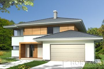  Projekt domu ALEKSANDRA Modern B (WRD1598) - projekt domu parterowego z poddaszem - Zdjęcie 2