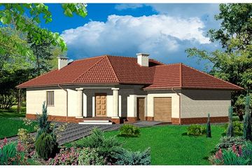  Projekt domu przy Szerokiej (KRK1204) - projekt domu parterowego - Zdjęcie 2